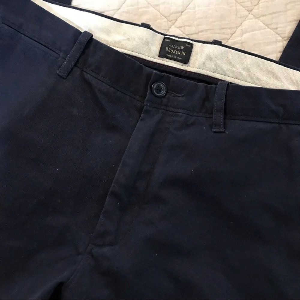 🚤J CREW Navy Blue Khakis